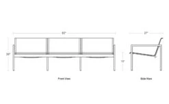 Skiff Outdoor 3 Seat Sofa -Fritz Hansen Sales skiff outdoor 3 seat sofa blu dot 10