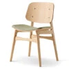Soborg Upholstered Seat Chair With Wood Base -Fritz Hansen Sales soborg upholstered seat chair wood base borge mogensen fredericia 1