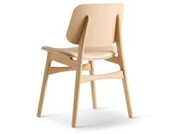 Soborg Upholstered Seat Chair With Wood Base -Fritz Hansen Sales soborg upholstered seat chair wood base borge mogensen fredericia 6