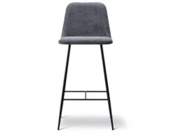 Spine Metal Base Stool With Back
