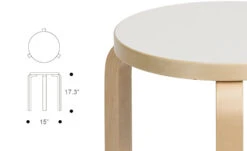 Artek Alvar Aalto Stool 60 -Fritz Hansen Sales stool 60 alvar aalto artek 5