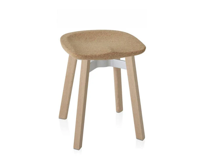 Su Small Stool With Cork Seat 4 Su Small Stool With Cork Seat - Image 2