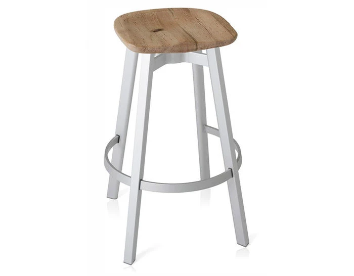 Su Stool With Wood Seat 4 Su Stool With Wood Seat - Image 2