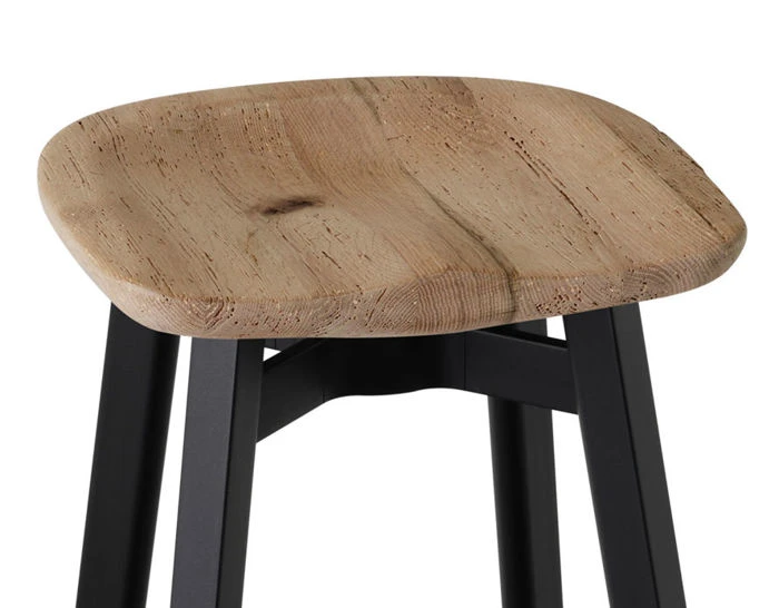 Su Stool With Wood Seat 5 Su Stool With Wood Seat - Image 3