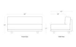 Sunday Armless Sofa 17 Sunday Armless Sofa -Fritz Hansen Sales sunday armless sofa blu dot 9
