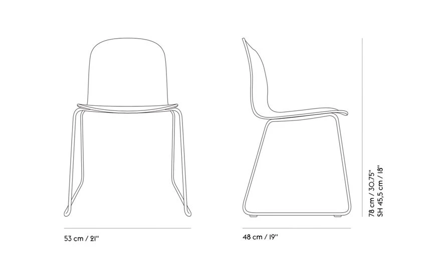 Muuto Visu Chair With Sled Base 9 Muuto Visu Chair With Sled Base - Image 7