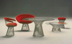 Platner Gold Plated Stool 13 Platner Gold Plated Stool -Fritz Hansen Sales warren platner gold stool knoll 700a800698