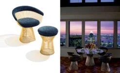 Platner Gold Plated Stool 11 Platner Gold Plated Stool -Fritz Hansen Sales warren platner gold stool knoll 74c96ae5ea